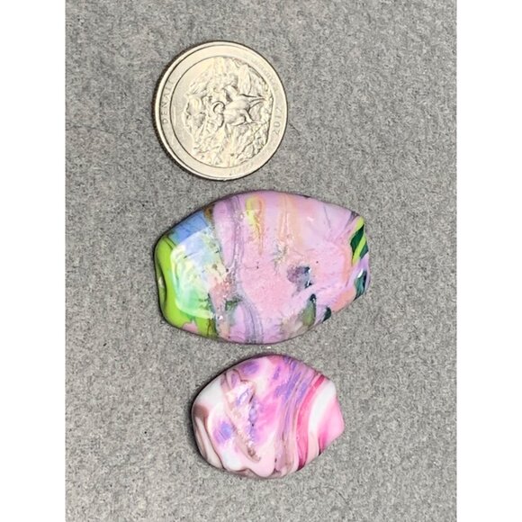 Handmade Colorful Swirled Lampwork Glass Beads - Picture 8 of 8